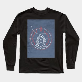 Illustration of Virgin Mary and Holy Spirit at Pentecost Long Sleeve T-Shirt